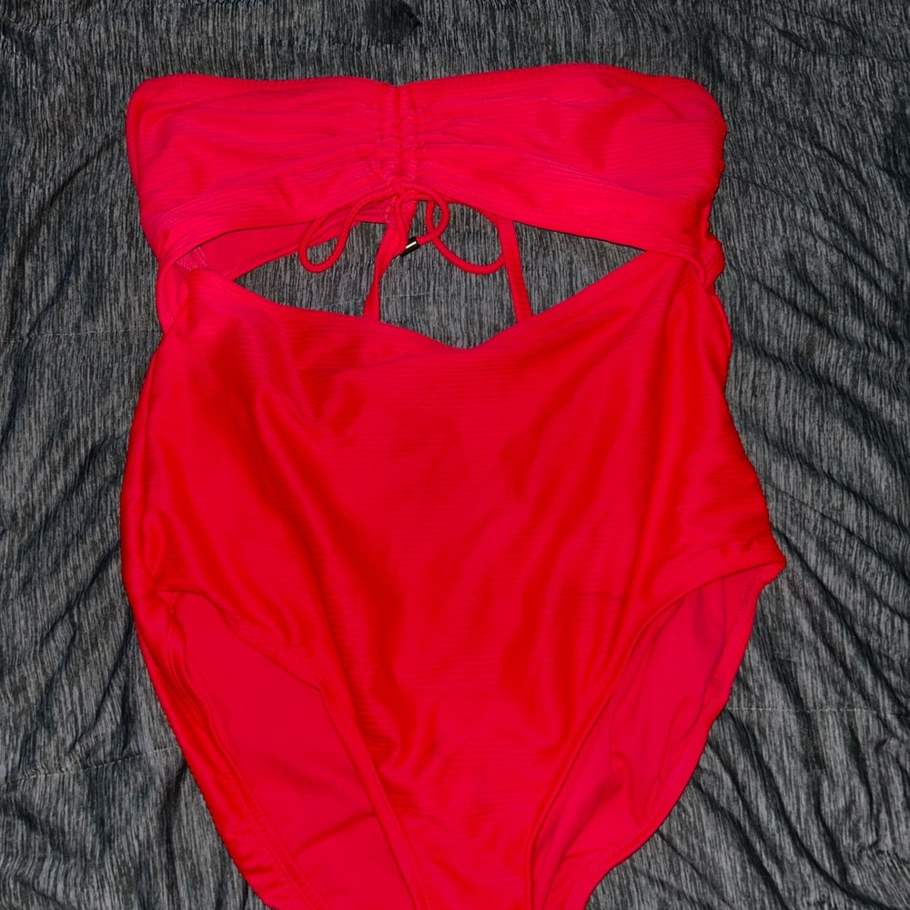 Time and Tru Coral Swimsuit